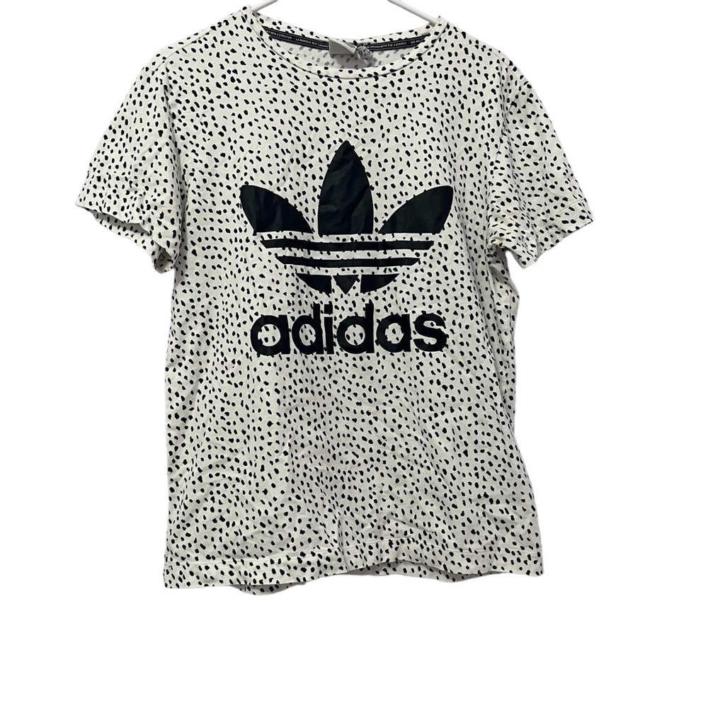 Adidas Black and White Logo T-Shirt